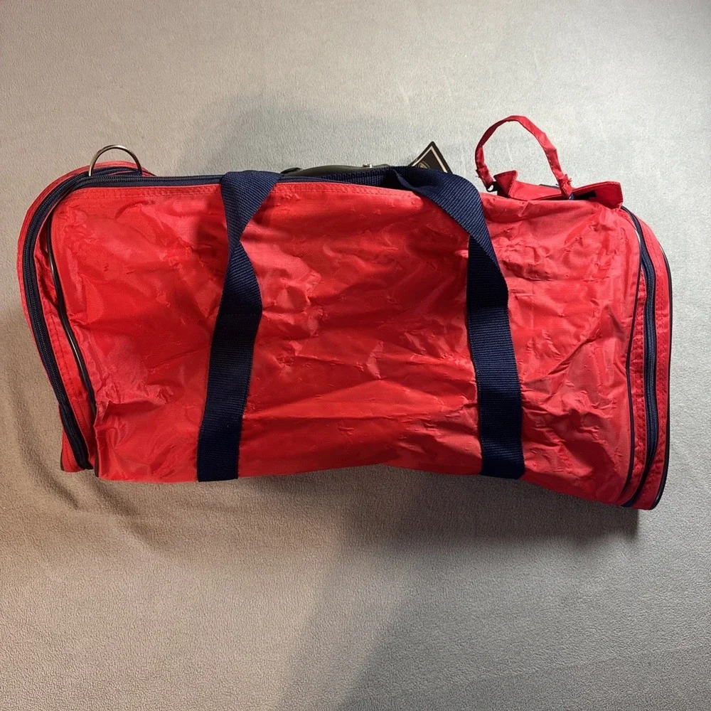 Vintage Retro 90's MacGregor Sport Duffle Bag Teal Red 24x12x11